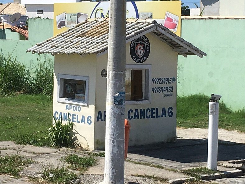 Casa do Beiral Azul 6 Qts Pé na areia Piscina